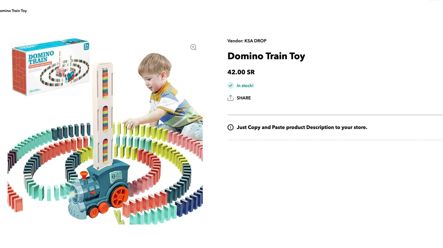 Domino Adventure Train for Baby